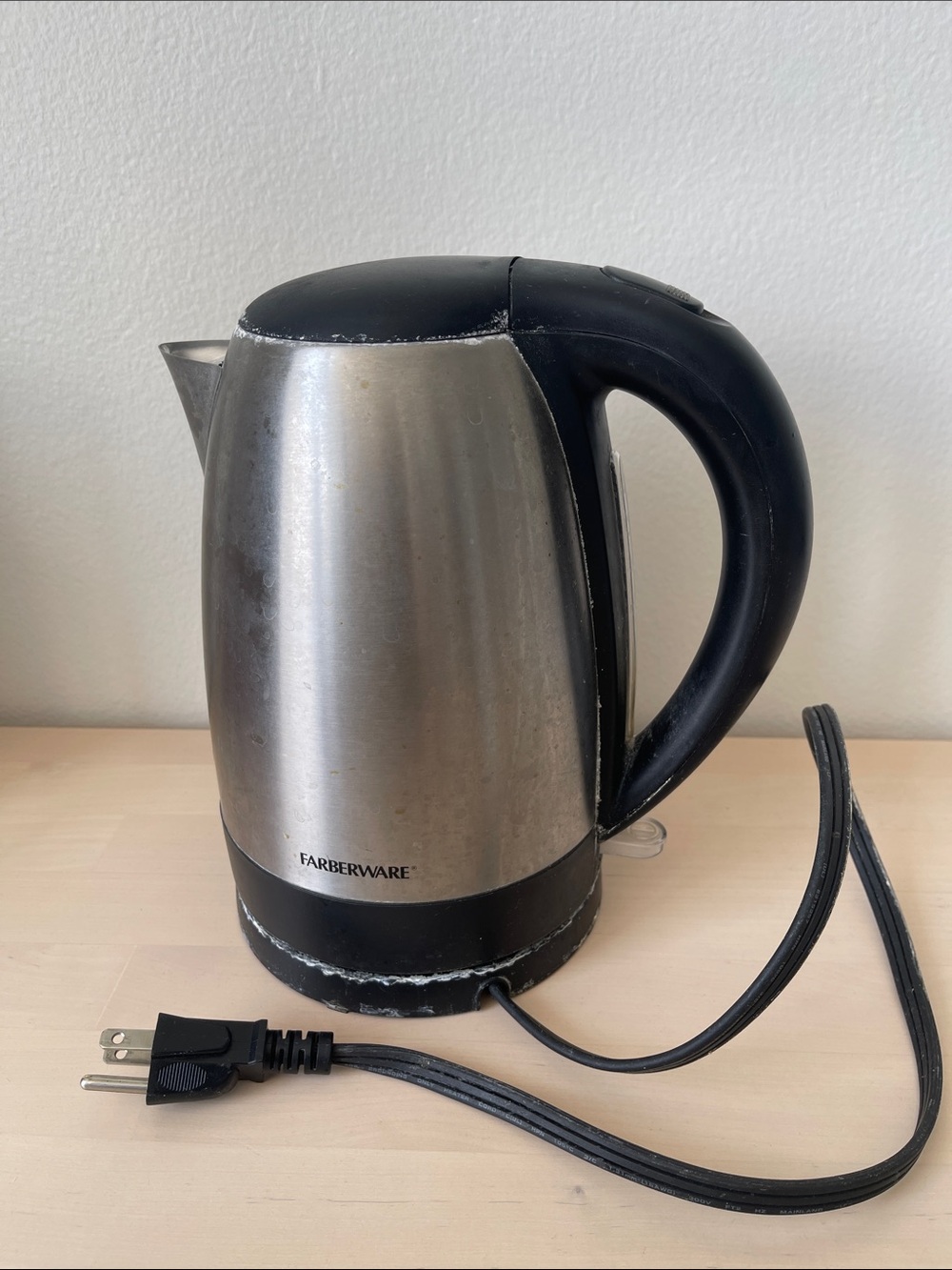 Farberware Stainless Steel Electric Kettle - Silver & Black